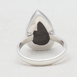 Natural Shungite Silver Rings
