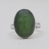 925 Sterling Silver Nephrite Jade Rings