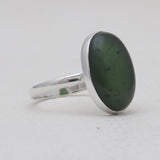 925 Sterling Silver Nephrite Jade Rings