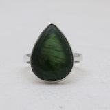 925 Sterling Silver Nephrite Jade Rings