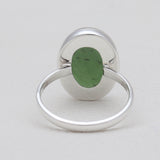 925 Sterling Silver Nephrite Jade Rings