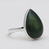 925 Sterling Silver Nephrite Jade Rings
