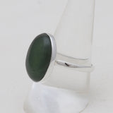 925 Sterling Silver Nephrite Jade Rings