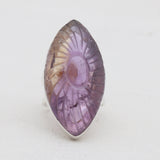925 Sterling Silver Carving Ametrine Rings