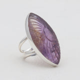 925 Sterling Silver Carving Ametrine Rings