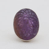 925 Sterling Silver Carving Ametrine Rings