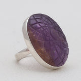 925 Sterling Silver Carving Ametrine Rings