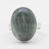 Seraphinite Silver Rings