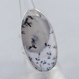 Dendritic Opal Dual Band Silver ring