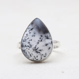 925 Silver Dendritic Opal Rings