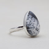 925 Silver Dendritic Opal Rings