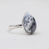 925 Silver Dendritic Opal Rings