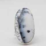 925 Silver Dendritic Opal Rings