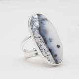 925 Silver Dendritic Opal Rings