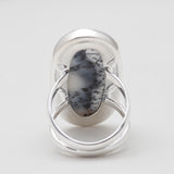 925 Silver Dendritic Opal Rings