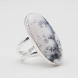925 Silver Dendritic Opal Rings