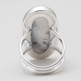 925 Silver Dendritic Opal Rings