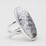 925 Silver Dendritic Opal Rings