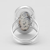 925 Silver Dendritic Opal Rings