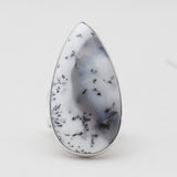 925 Silver Dendritic Opal Rings