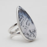 925 Silver Dendritic Opal Rings