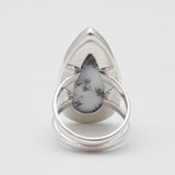 925 Silver Dendritic Opal Rings