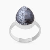 925 Silver Dendritic Opal Rings