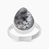 925 Silver Dendritic Opal Rings