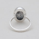 925 Silver Dendritic Opal Rings