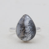 Dendritic Opal Silver Rings
