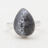 925 Silver Dendritic Opal Rings