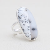 925 Silver Dendritic Opal Rings