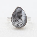 925 Silver Dendritic Opal Rings