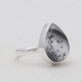 Dendritic Opal Silver Rings
