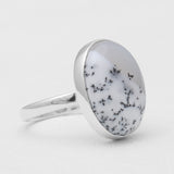 925 Silver Dendritic Opal Rings