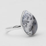925 Silver Dendritic Opal Rings