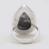 Dendritic Opal Silver Plain Rings