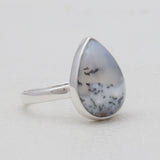 Dendritic Opal Silver Rings
