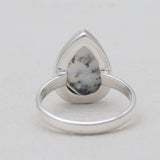 Dendritic Opal Silver Rings