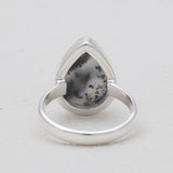 Dendritic Opal Silver Rings