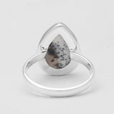 925 Silver Dendritic Opal Rings