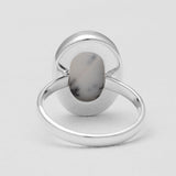 925 Silver Dendritic Opal Rings
