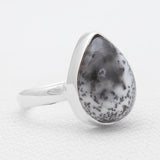 925 Silver Dendritic Opal Rings