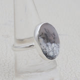 Dendritic Opal Silver Rings