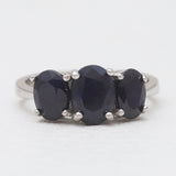925 Sterling Silver Blue Topaz Rings