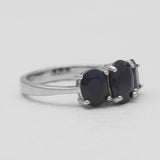 925 Sterling Silver Blue Topaz Rings