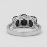 925 Sterling Silver Blue Topaz Rings