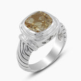 925 Sterling Silver Smoky Quartz Rings