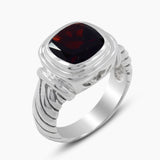 925 Sterling Silver Smoky Quartz Rings