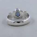 Blue Topaz Sterling Silver Ring